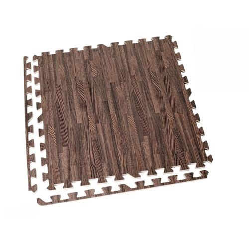 Baldosas Eva x4 62 cm color Marrón Oscuro
