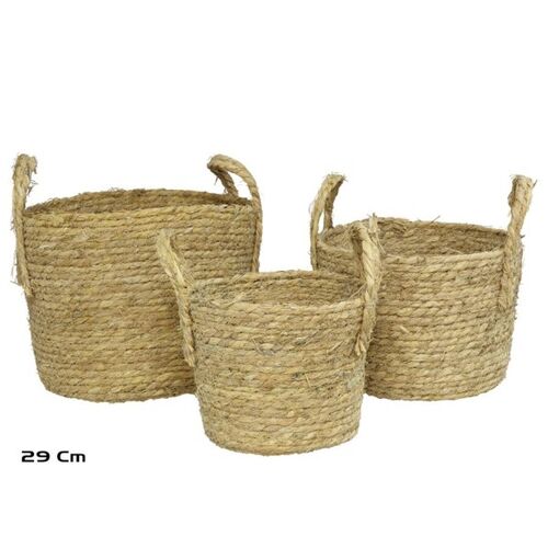 Set 3 Cestos con asas Heracles 29 cm