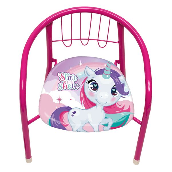 Silla metal Unicornio 35,5 x 30 x 33,5 cm