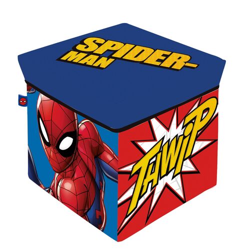 Taburete contenedor 30 x 30 x 30 cm Spider-Man
