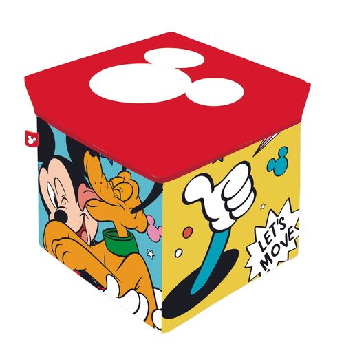 Taburete contenedor 30 x 30 x 30 cm Mickey Mouse