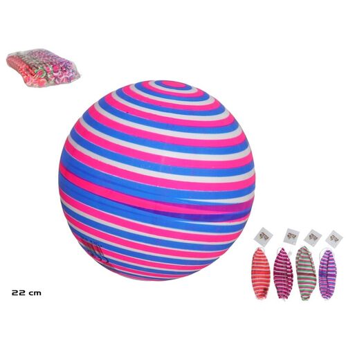 Pelota infantil de plástico multicolor 22 cm surtida