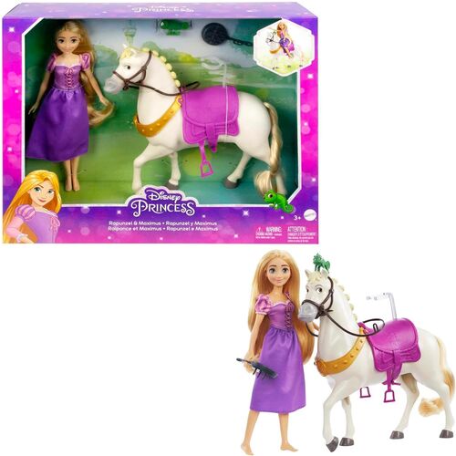 Figura Disney Rapunzel y Maximus