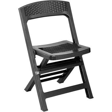 Silla plegable antracita modelo Asso 77 x 48 x 47 cm