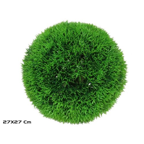Bola hierba artificial verde 27 cm diámetro