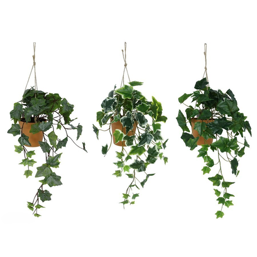 Maceta colgante hiedra artificial 70 cm