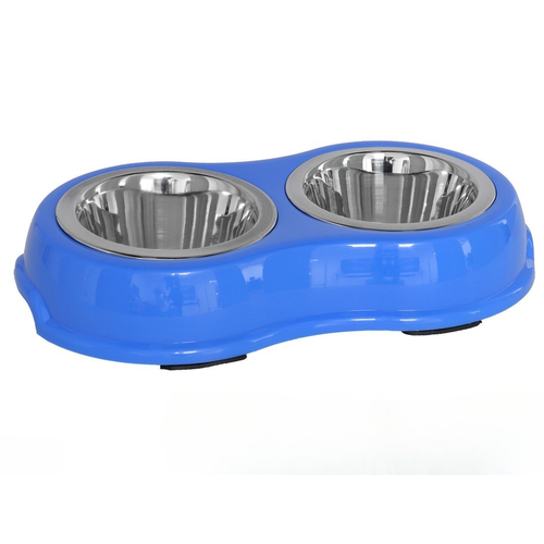 Comedero de perro doble Econo 14 cm disponible en varios colores