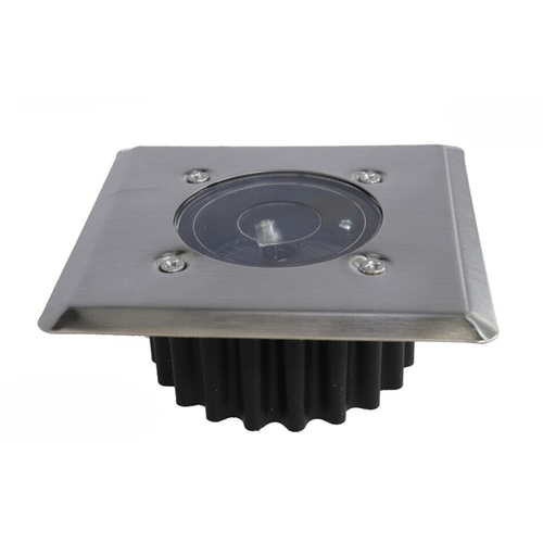 Luz 1 led solar de suelo cuadrada 6-8 H 8,5 x 3,5 cm