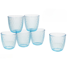 Set 6 Vasos Lively Azul 29 Cl