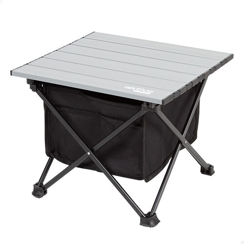 Mesa plegable Camping aluminio 38 x 34 x 30 cm con bolsillo