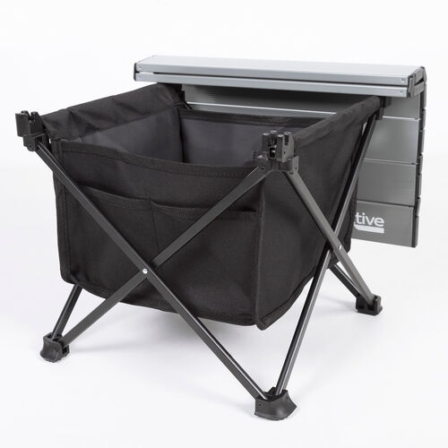 Mesa plegable Camping aluminio 38 x 34 x 30 cm con bolsillo