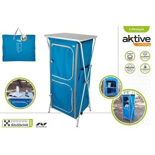 Estanteria plegable camping Aktive 63 x 53 x 140 cm