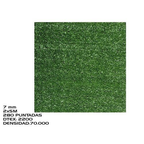 Gerimport Césped Artificial 2x5M - 7MM 280 Puntadas