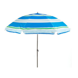 AKTIVE-SOMBRILLA D200 CM-TUBO 22/25 RAYAS AZUL OSCURO