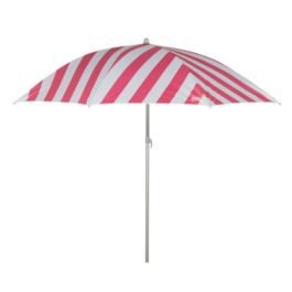 AKTIVE-Sombrilla D200 CM-TUBO 22/25 Rayas Rojas