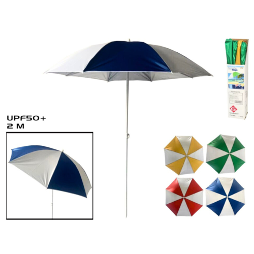 Gerimport Sombrilla de Playa 200cm 22/25mm METAL/NYLON