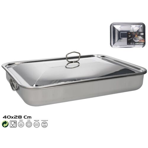 Rustidera con tapa 40 x 28 cm