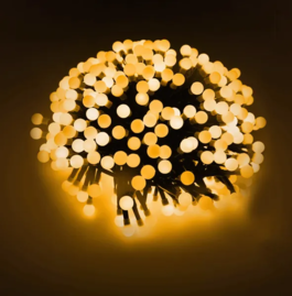 Guirnalda de luces petardos de bajo voltaje. Blanco cálido, 10m