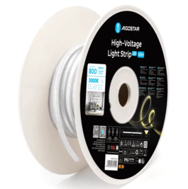 Tira de luz de neón cableada de alto voltaje 8*6 50M 6mm 3000K