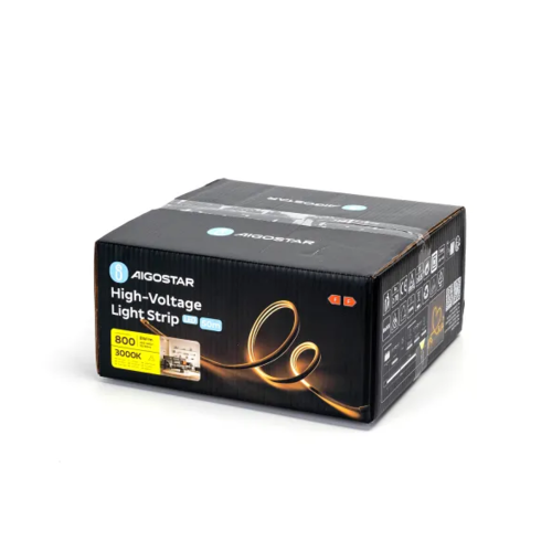 Tira de luz de neón cableada de alto voltaje 8*6 50M 6mm 3000K