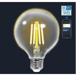 Bombilla WiFi de filamento inteligente WB G95 E27 (transparente)