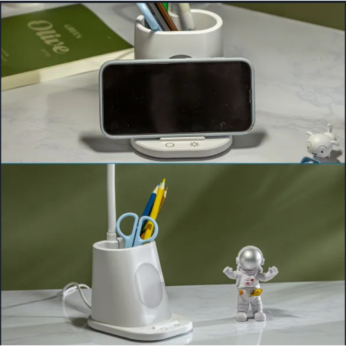 Lámpara de escritorio multifunción CCT y recargable