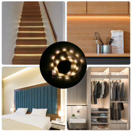 Tira de LED de bajo voltaje con sensor 1m