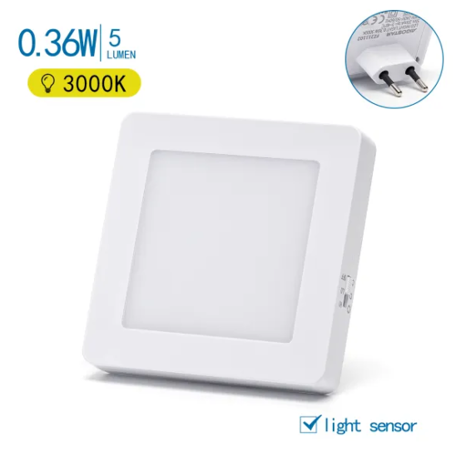 Luz nocturna Led con sensor regulador con 2 niveles de intensidad