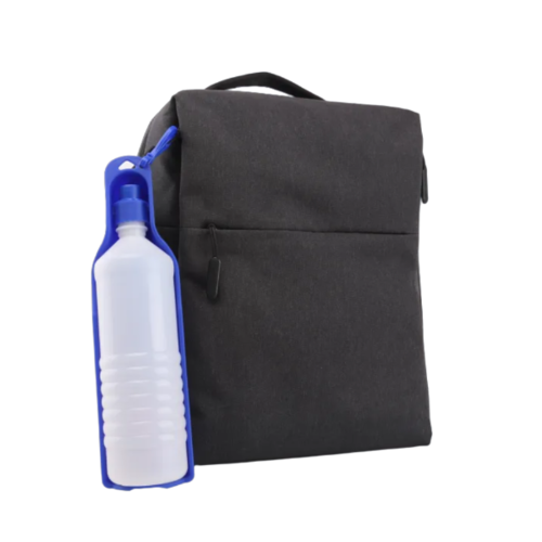 Botella de agua grande de viaje para mascotas (750ml, L, Azul)