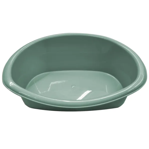 Cama de plástico para mascotas (largo 46x ancho 35 x alto 18cm) Azul, Marrón, Verde