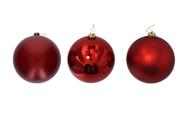 Bola de Navidad  Roja 15cm  (3 Modelos a elegir)