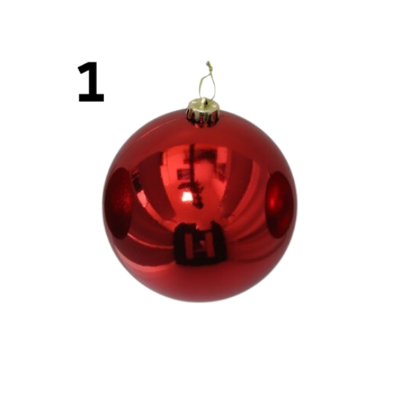 Pack 3 Bolas rojas surtidas 15 cm 3 modelos