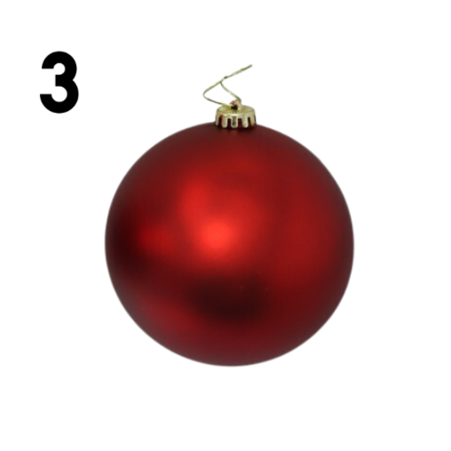 Pack 3 Bolas rojas surtidas 15 cm 3 modelos