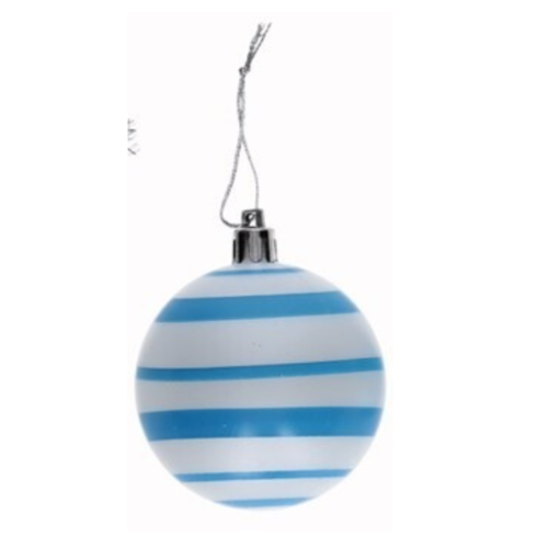Pack 50 Bolas de Navidad color azul surtidas 6 cm