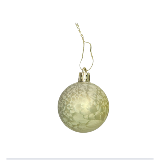 Bote 30 bolas de Navidad doradas 6 cm