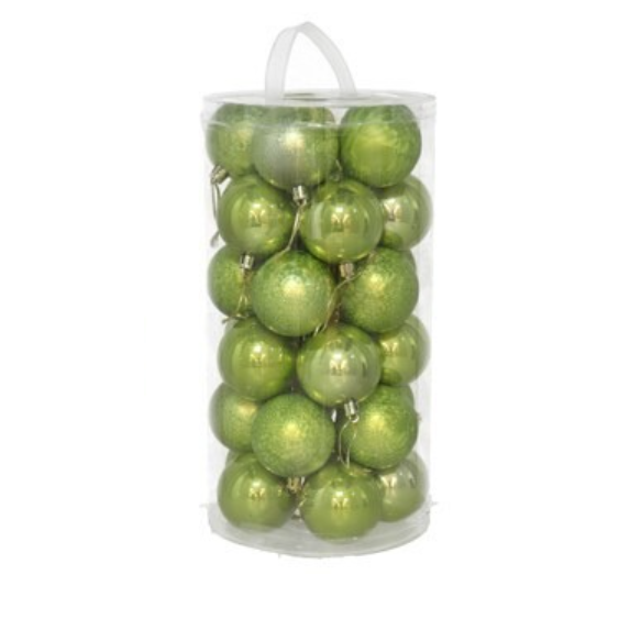 Bote x30 Bolas LUPUS 6cm, Verde