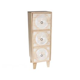 Mueble auxiliar 3 cajones Yin Yang 25 x 21 x 78 cm