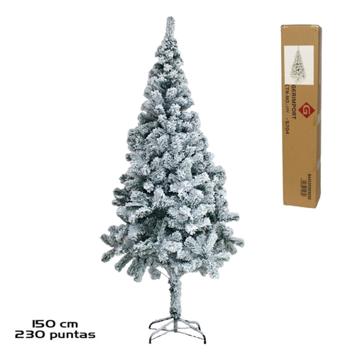 Árbol de Navidad Nevado 150 cm con 230 Puntas