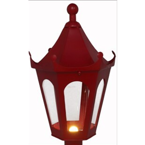 FAROLA 1 LED C/ CARTEL NORTH POLE 36X24X152 CM