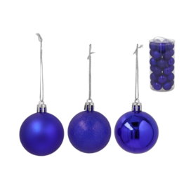 Caja con 30 Bolas MUNYPU 6 cm (3 Surtidos) Color Azul Oscuro