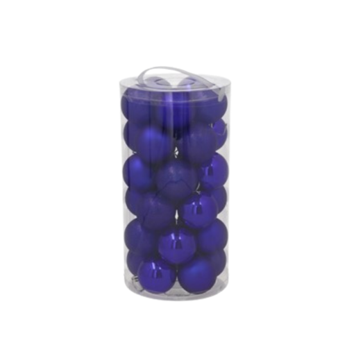 Caja con 30 Bolas MUNYPU 6 cm (3 Surtidos) Color Azul Oscuro
