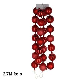 Guirnalda Amelie de Bolas 2,7 m Rojo