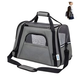 Bolsa de viaje para mascotas 44x25x28cm negra