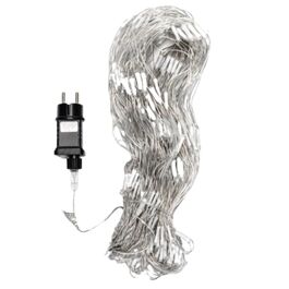 Guirnalda de luces planas bajo voltaje, Blanco cálido, 4.5m*1.5m, IP44, Interior & Exterior
