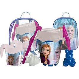 Mochila de playa con moldes y accesorios Frozen 2 18 cm