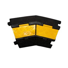 Pasacables / Protector de cables de 2 vías curva Izquierda - 40x25x5cm (individual)