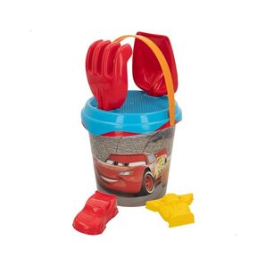 Set cubo playa Cars con accesorios + 2 moldes