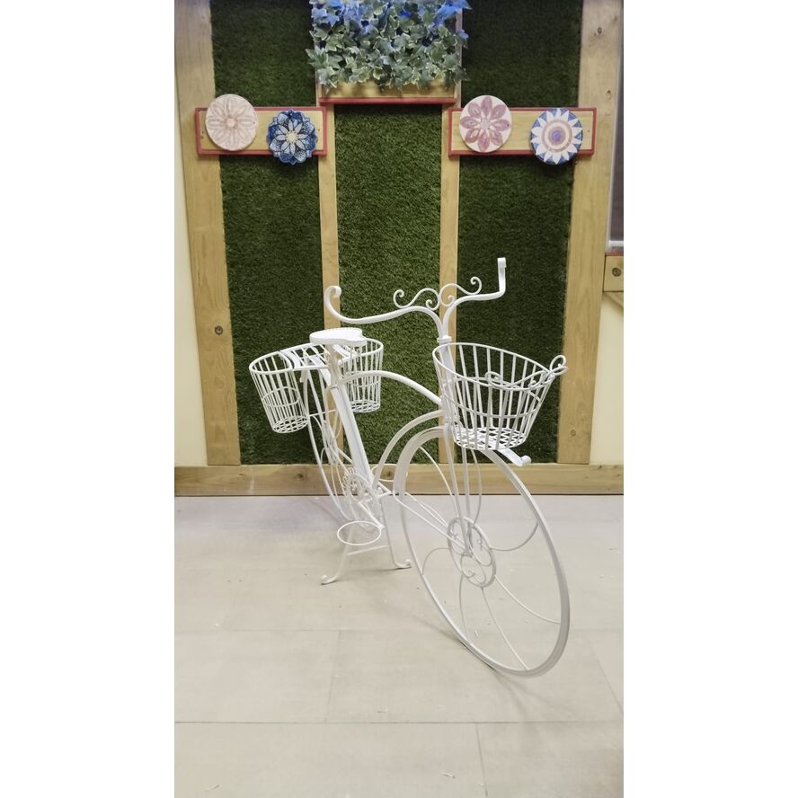 Soporte para plantas en forma de bicicleta Estilo vintage Metal
