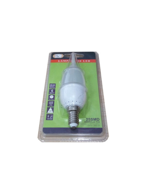 Bombilla LED Vela 6w Luz Fra +450 Lumens E14