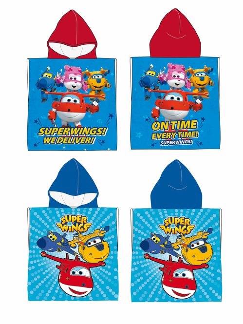 Poncho Super Wings Azul